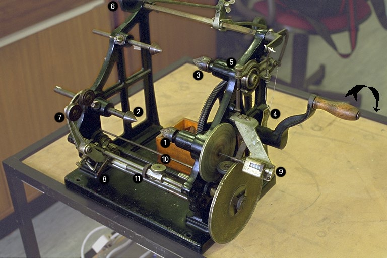 Photo of coil winder